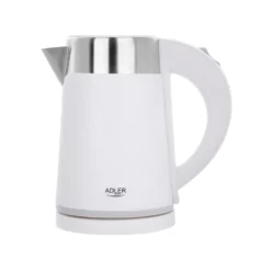 Bollitore elettrico 0,6 L bianco acciaio inox