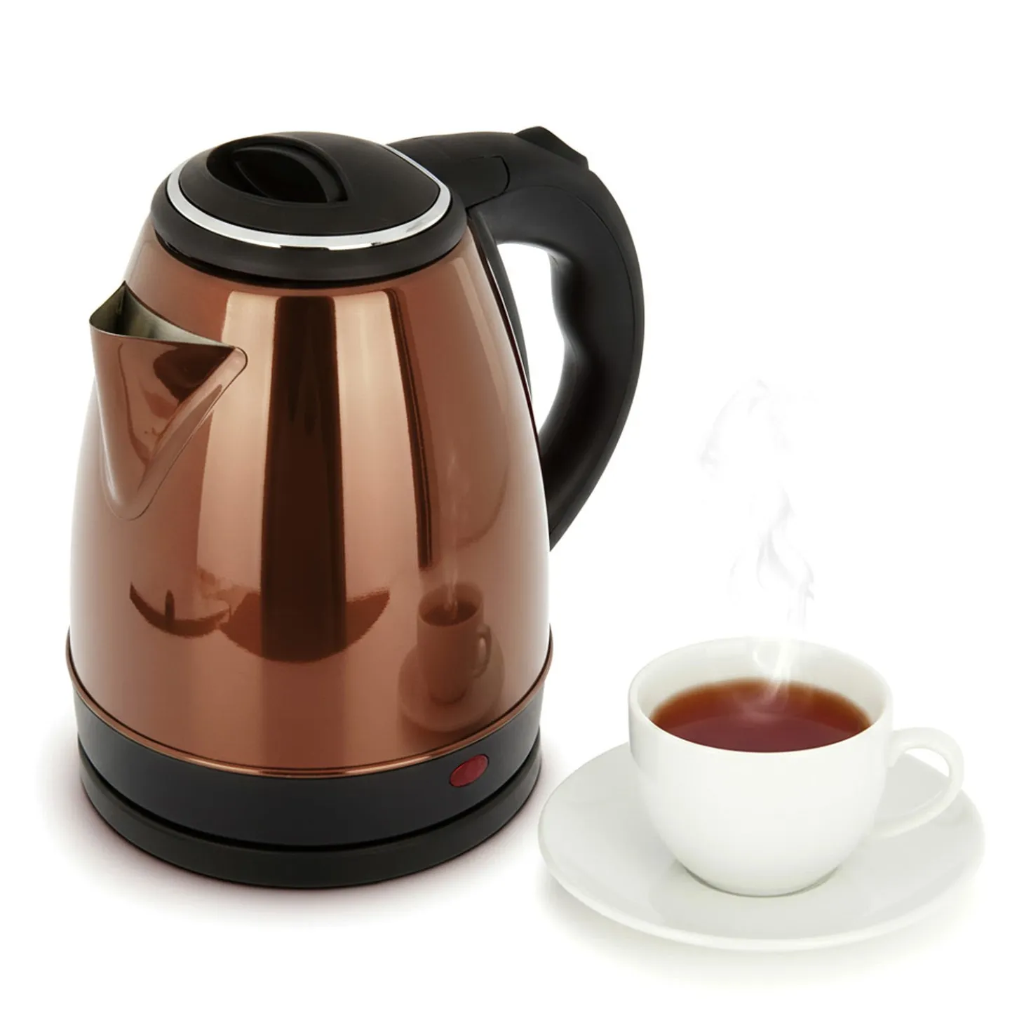Bollitore elettrico 1,5 L bronzo acciaio inox