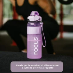 Borraccia ermetica focus 1 L rosa Dynamix