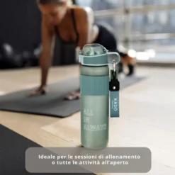 Borraccia scritta motivazionale 1 L grigio Hydrea