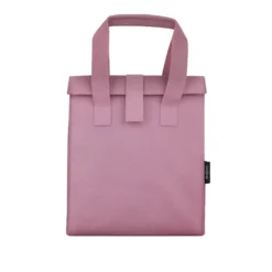Borsa porta pranzo termica 12 L rosa con scritta