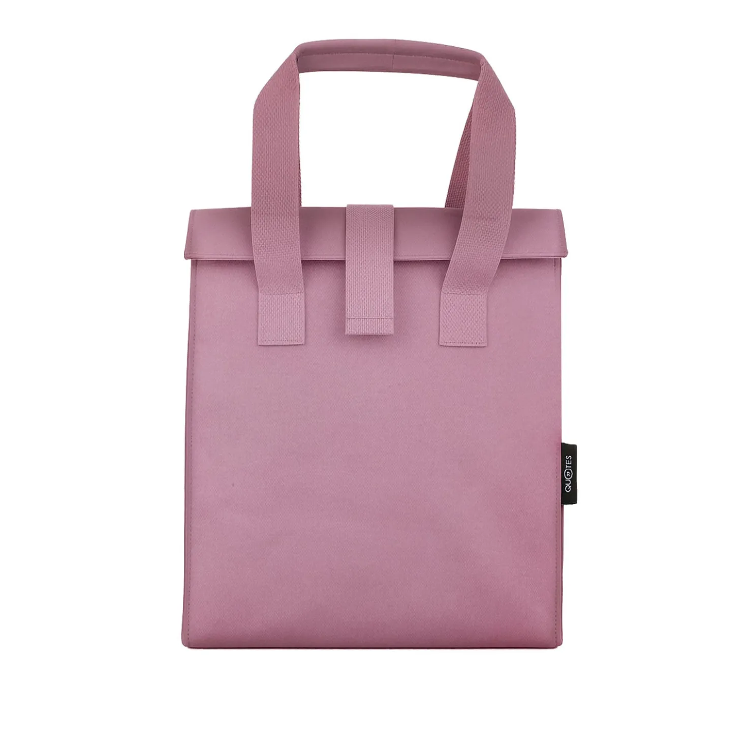Borsa porta pranzo termica 12 L rosa con scritta