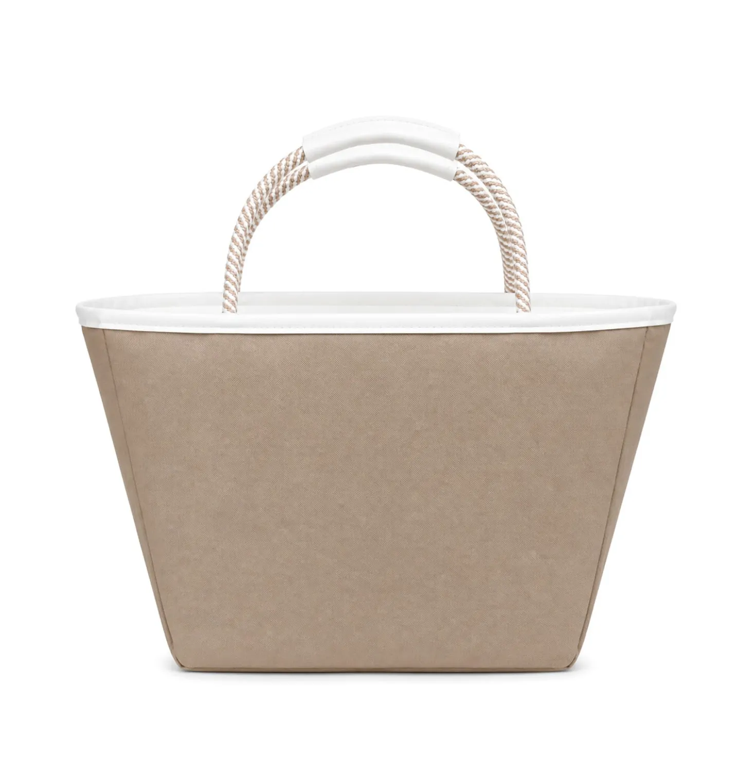 Borsa termica con manici beige 30x15x20 cm
