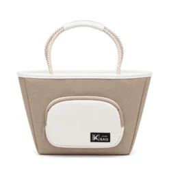 Borsa termica con manici beige 30x15x20 cm