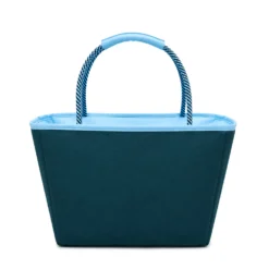 Borsa termica con manici blu 30x15x20 cm