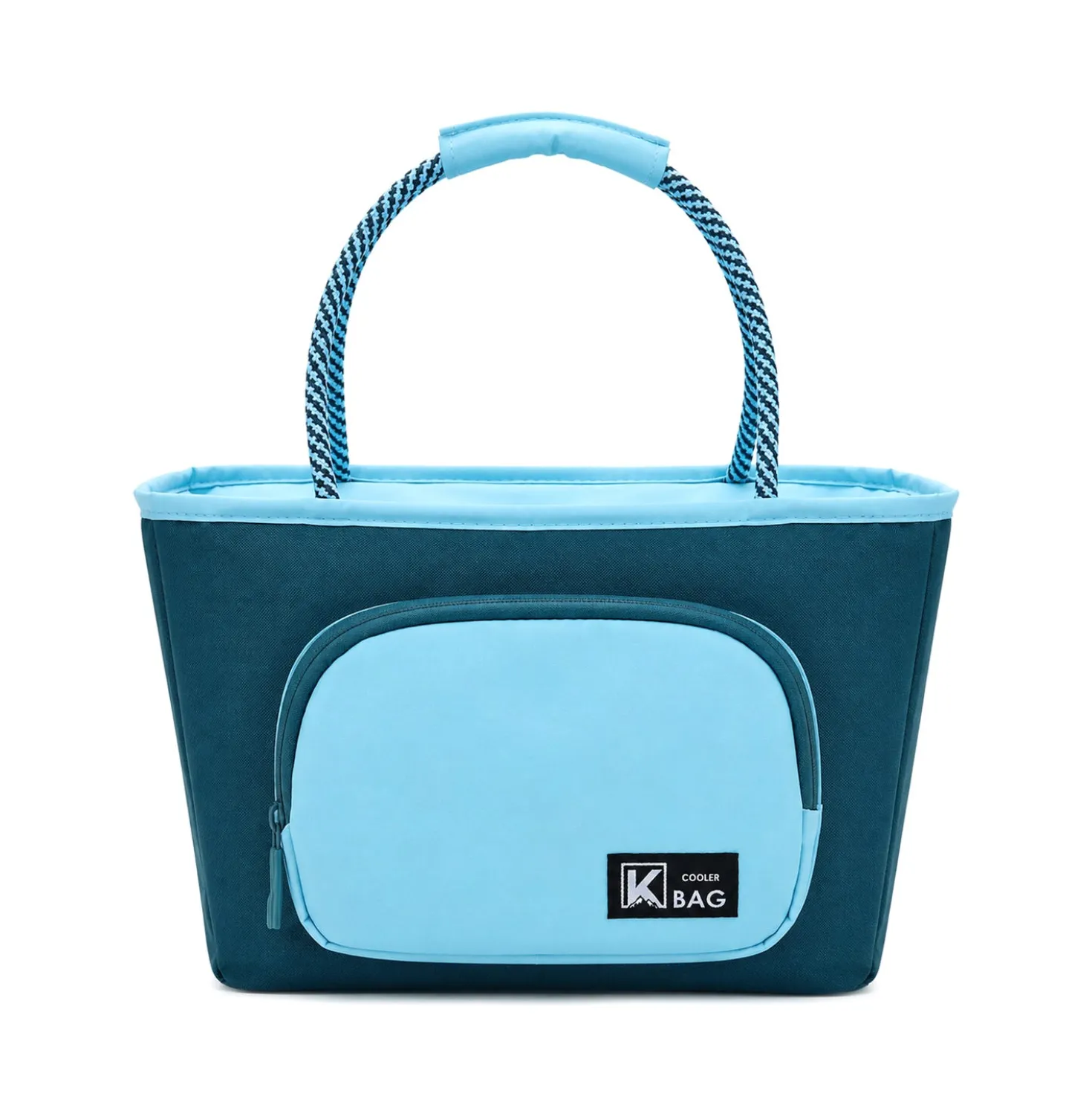 Borsa termica con manici blu 30x15x20 cm