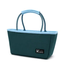 Borsa termica con manici blu 27x10x15 cm