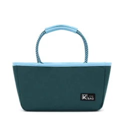 Borsa termica con manici blu 27x10x15 cm