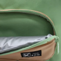 Borsa termica con manici verde 30x15x20 cm