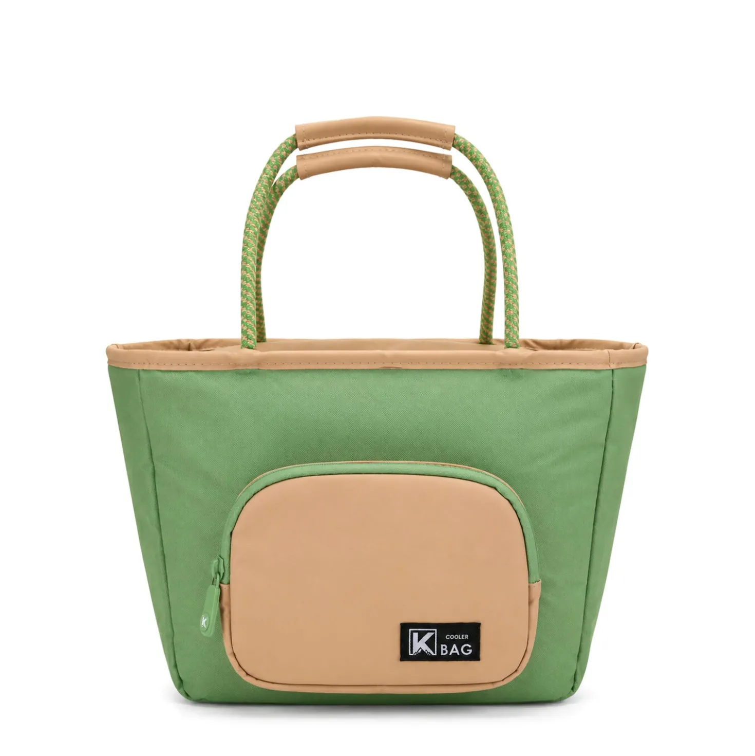 Borsa termica con manici verde 30x15x20 cm
