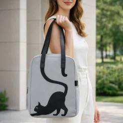 Borsa termica impermeabile gatto 11 L grigio con manici
