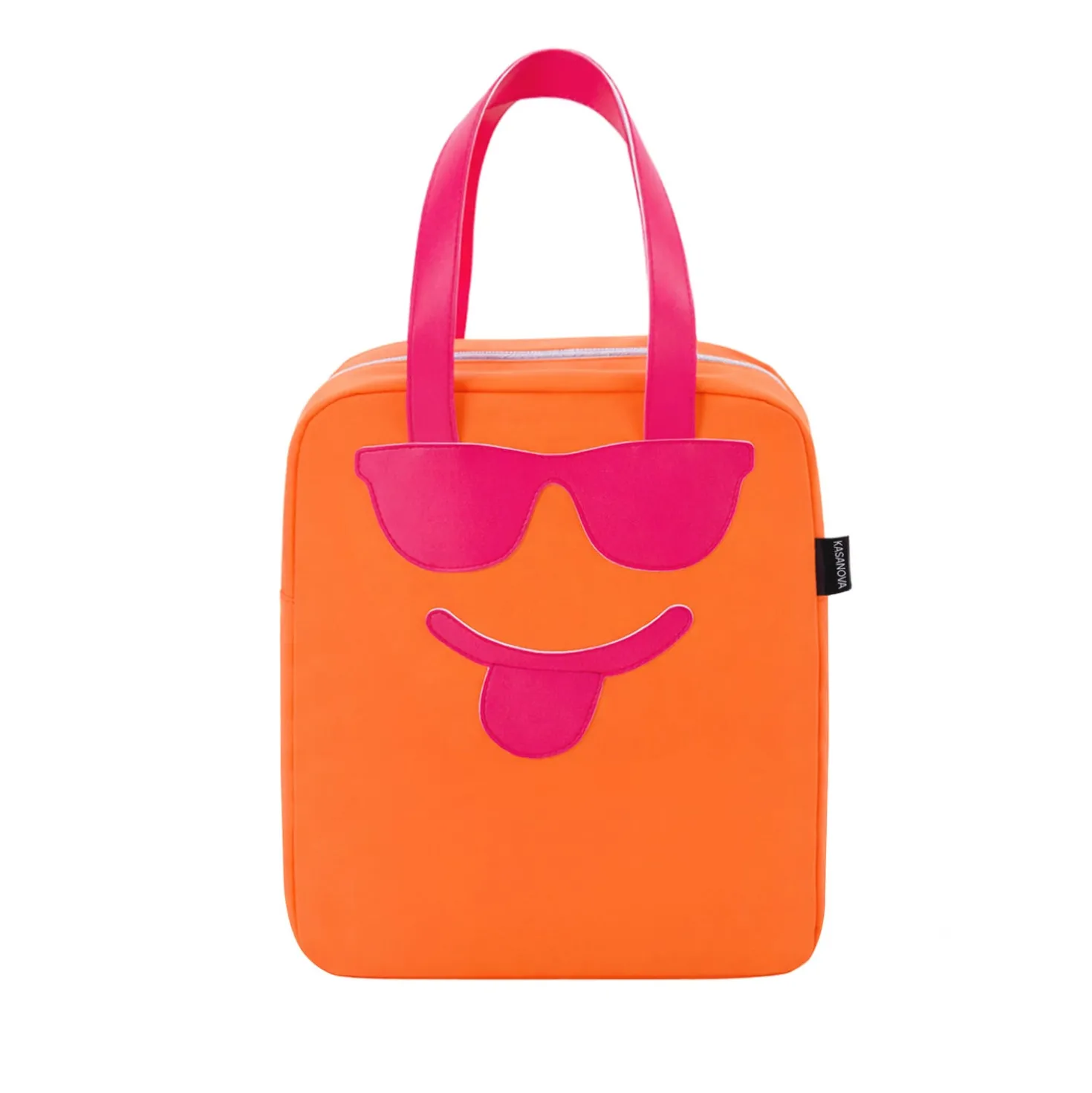 Borsa termica impermeabile 8,5 L arancione linguaccia con manici
