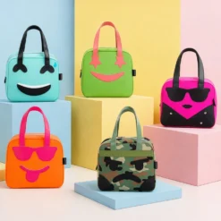 Borsa termica impermeabile 11 L azzurro sorriso con manici
