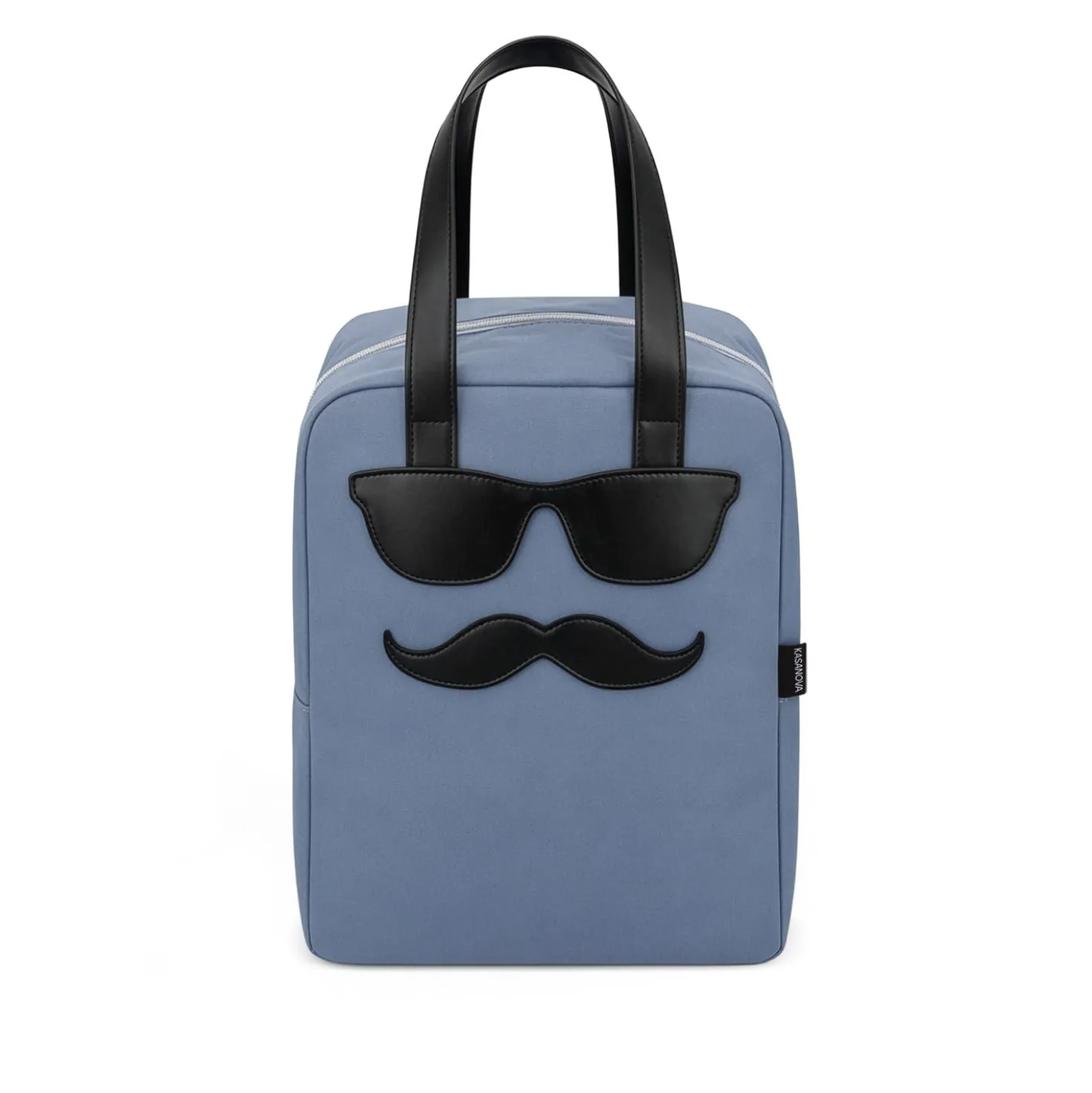 Borsa termica impermeabile 11 L baffi blu con manici