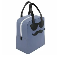 Borsa termica impermeabile 11 L baffi blu con manici