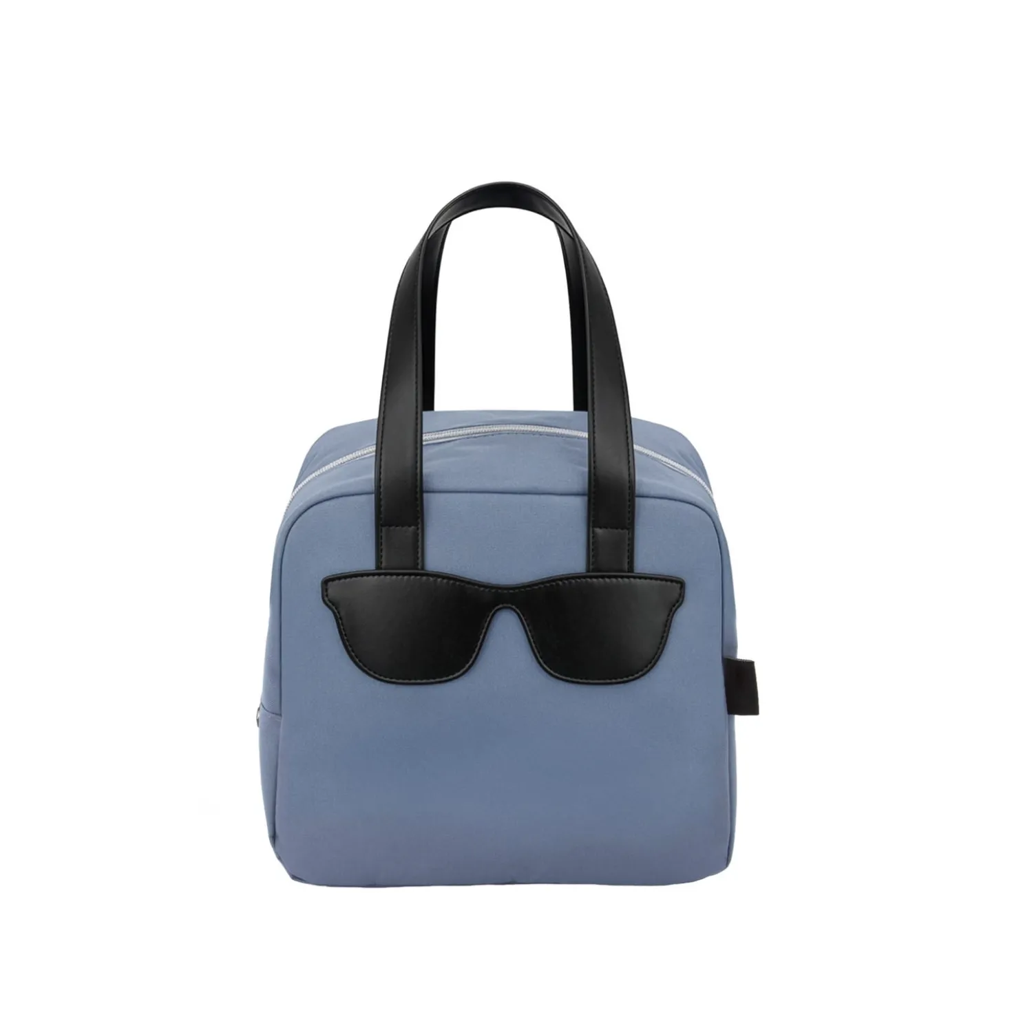 Borsa termica impermeabile 6,5 L baffi blu con manici