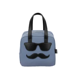 Borsa termica impermeabile 6,5 L baffi blu con manici