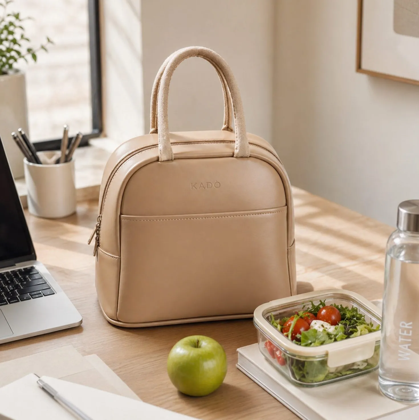 Borsa termica 8 L con manici rosa