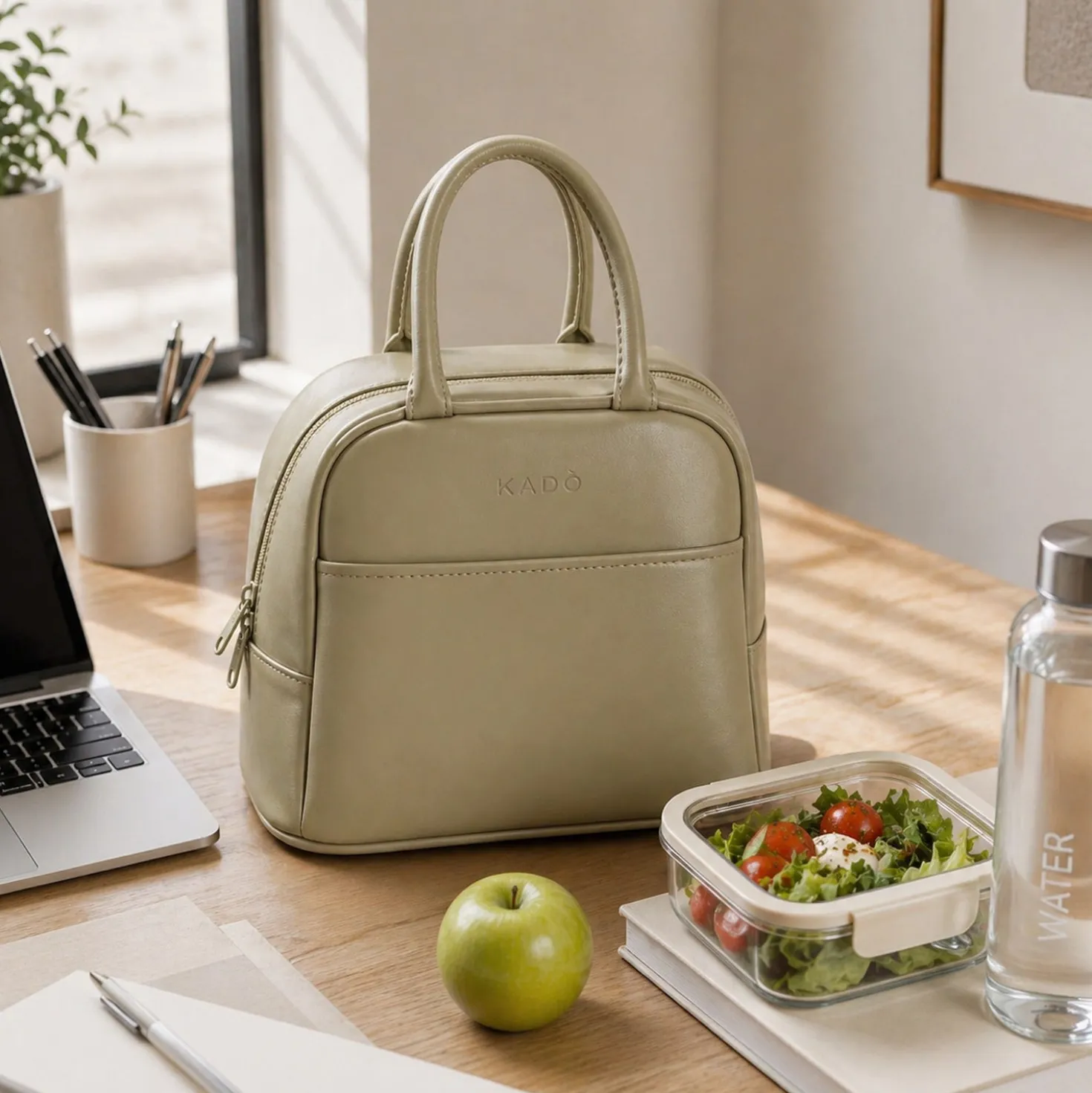 Borsa termica 8 L con manici taupe