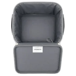 Borsa termica 8 L con tracolla e manici righe grigio