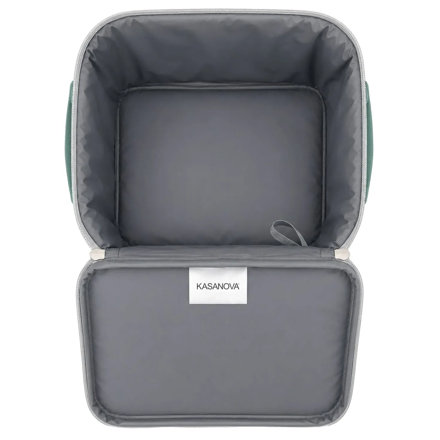 Borsa termica 8 L con tracolla e manici righe verde