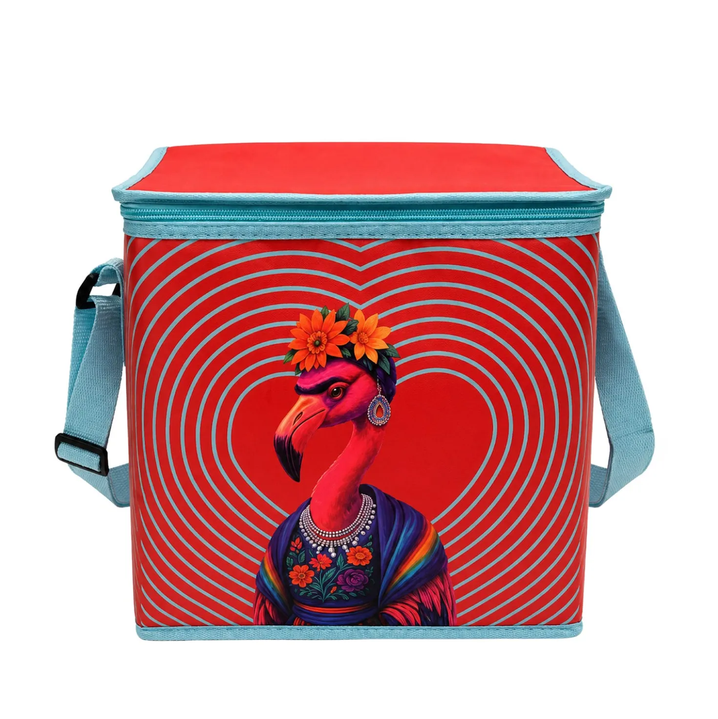 Borsa termica 20 L con tracolla fenicottero
