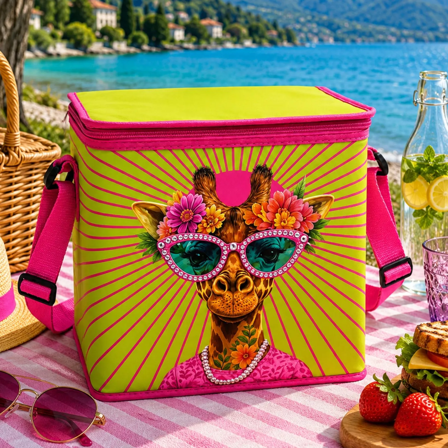 Borsa termica 20 L con tracolla giraffa