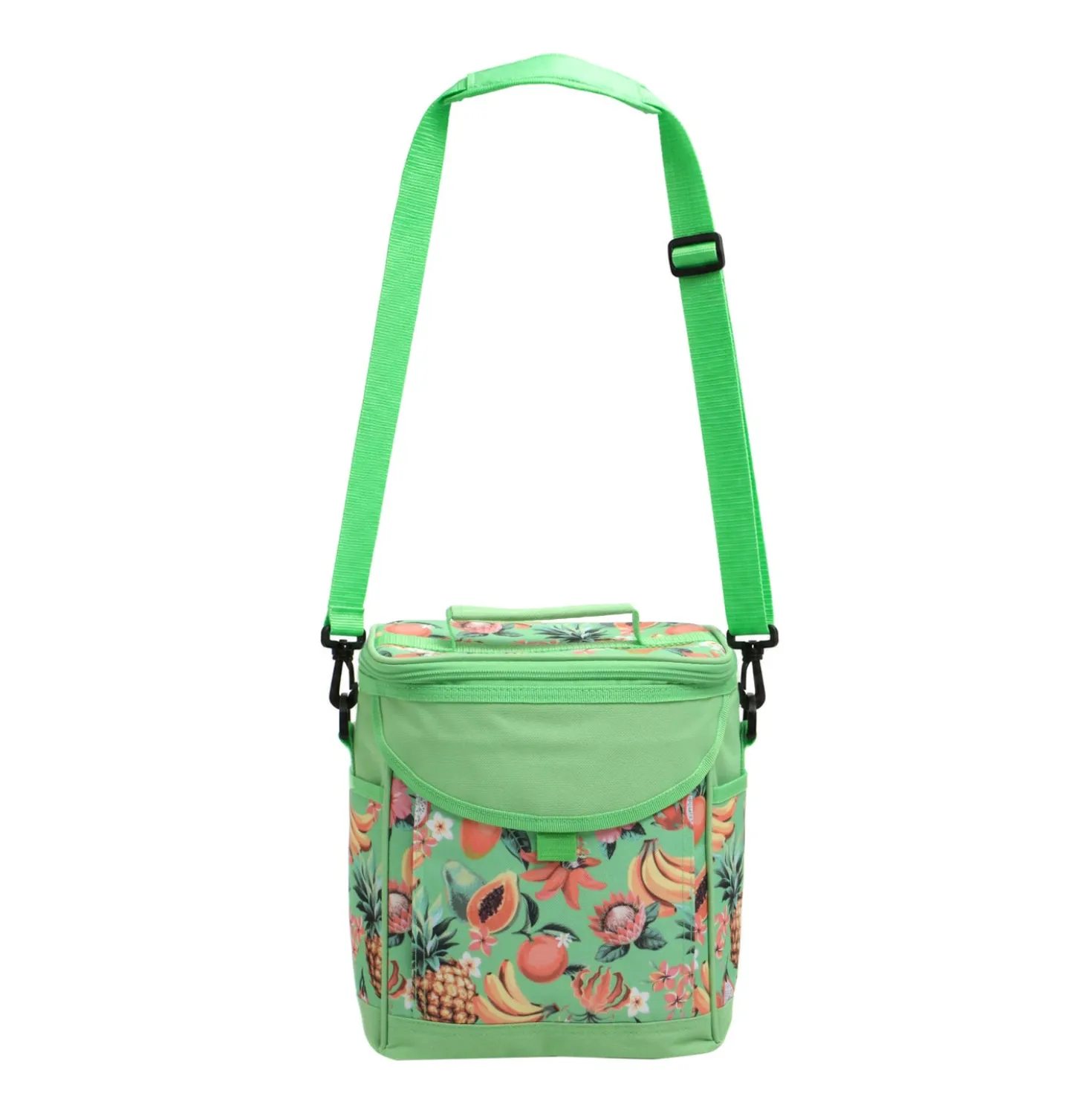 Borsa termica Tropical con tracolla, in poliestere, capacità 9 litri, da 27,5X31,5 cm