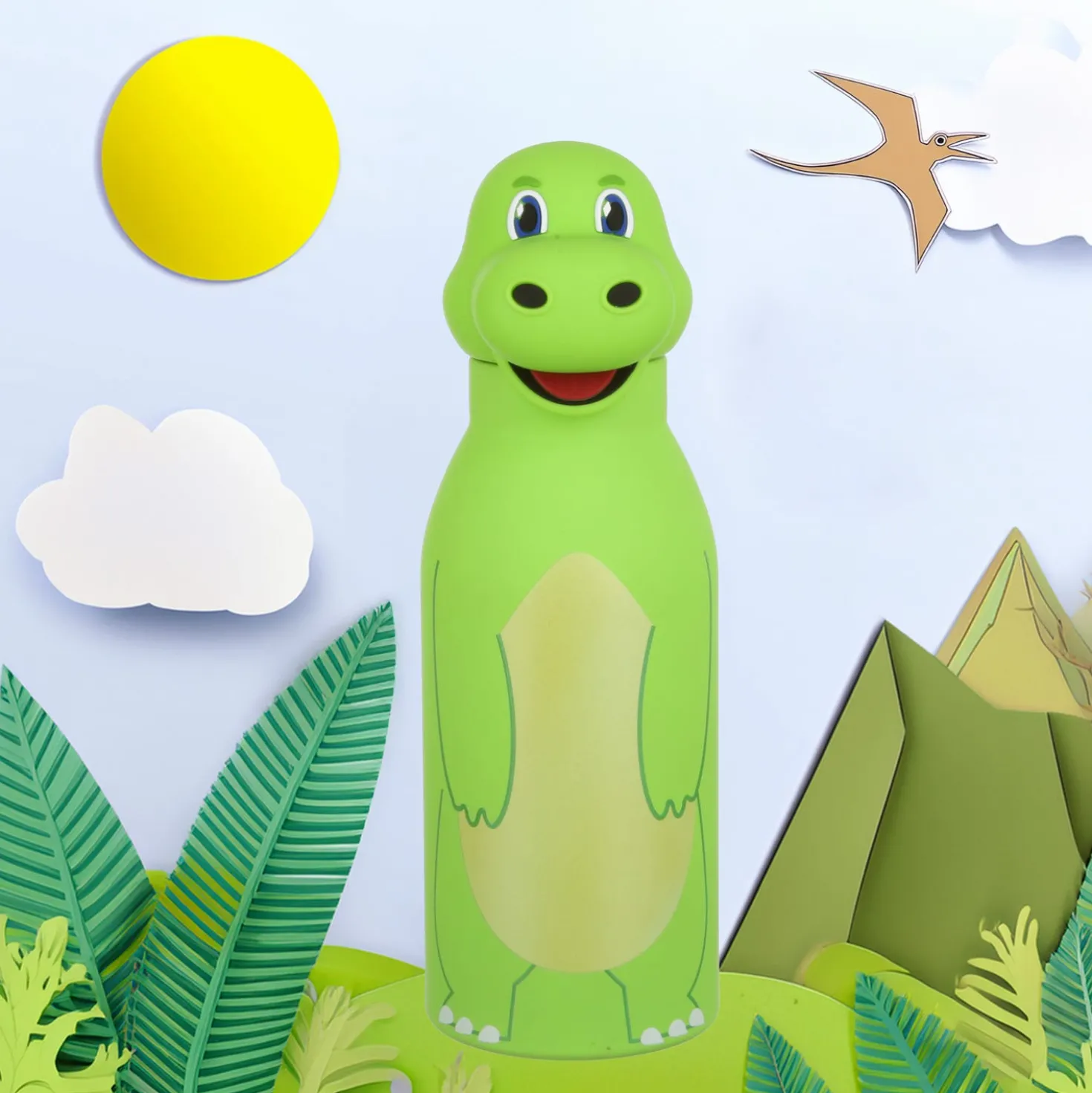 Bottiglia termica dinosauro zampe 420 ml bambini Farmily