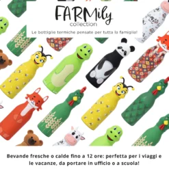 Bottiglia termica galletto 420 ml bambini Farmily