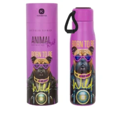Bottiglia termica 500 ml Bulldog rock Animal Collection