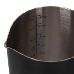 Bricco latte 350 ml acciaio inox nero