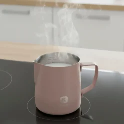 Bricco latte 350 ml in acciaio inox taupe