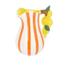 Brocca 21,5 cm decoro limoni Florafruit ceramica