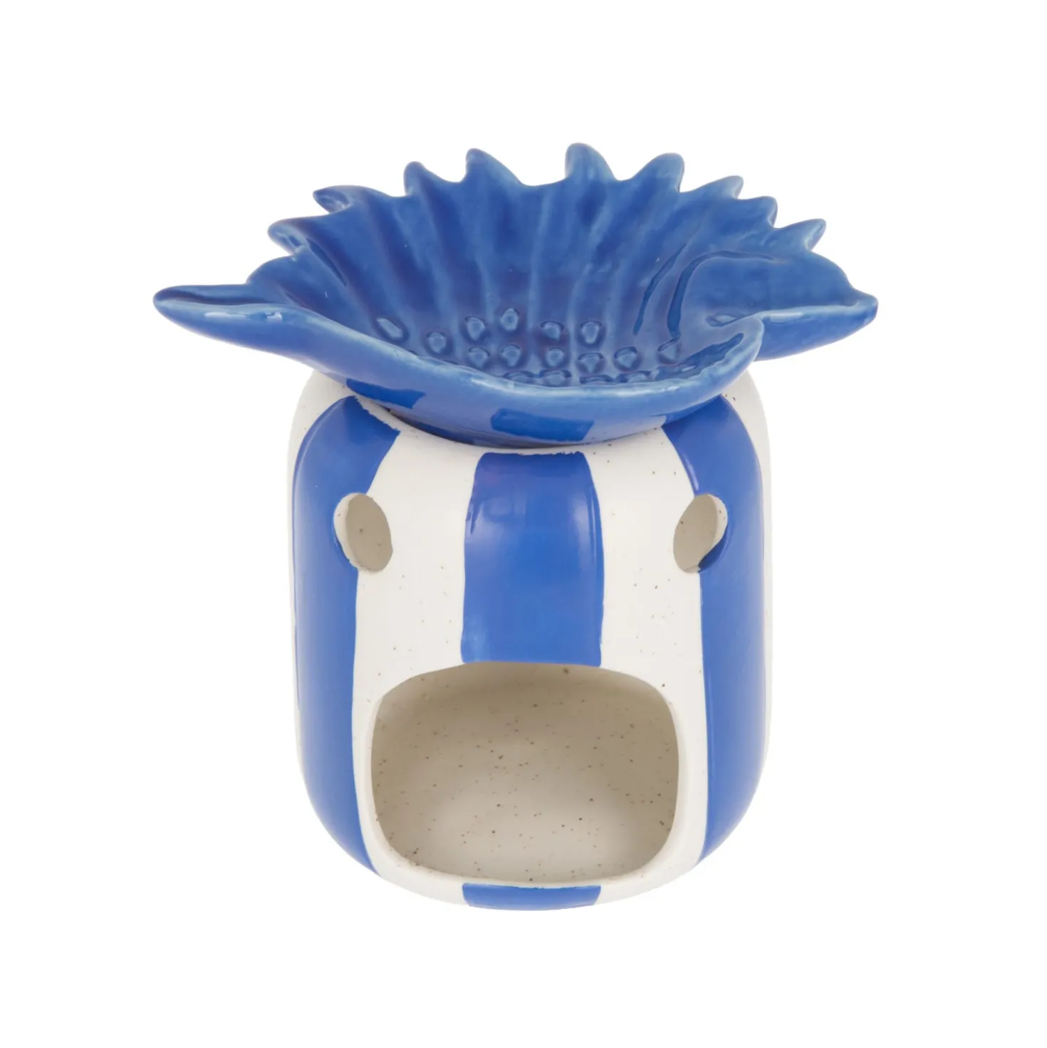 Brucia essenze conchiglia blu ceramica