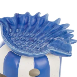 Brucia essenze conchiglia blu ceramica