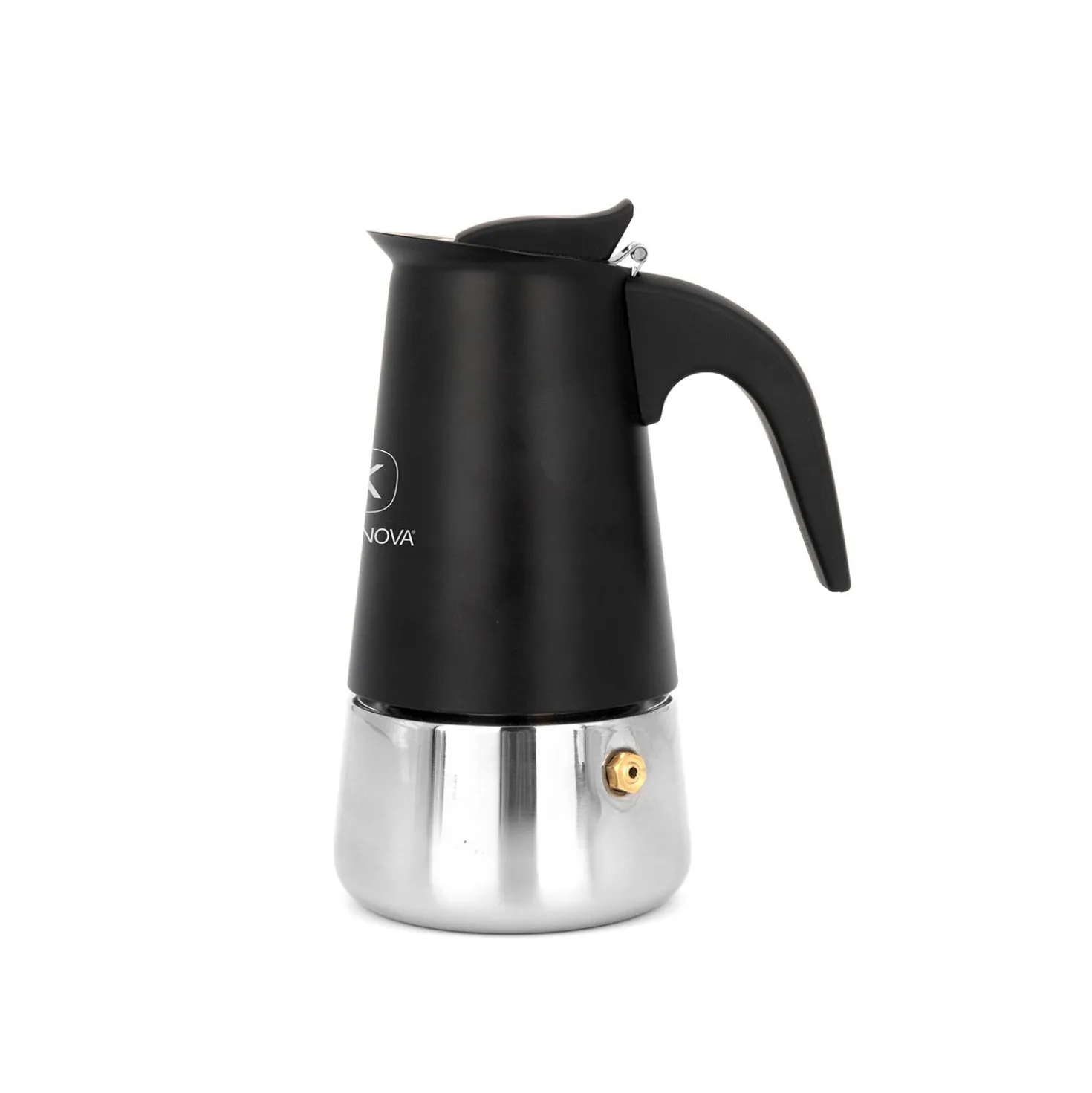 Caffettiera induzione 2 tazze nero