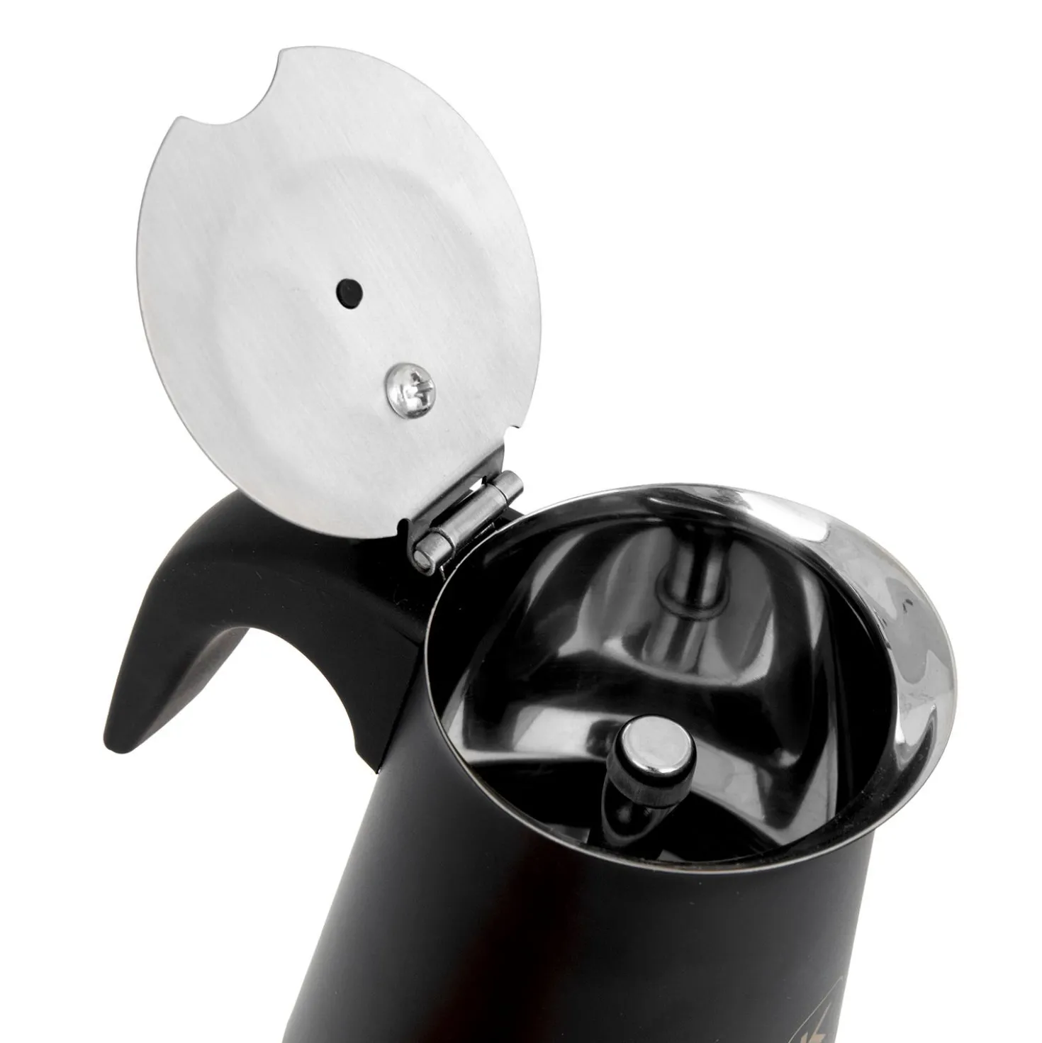 Caffettiera induzione 4 tazze nero