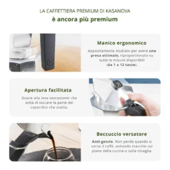Caffettiera 2 tazze Kasanova Premium