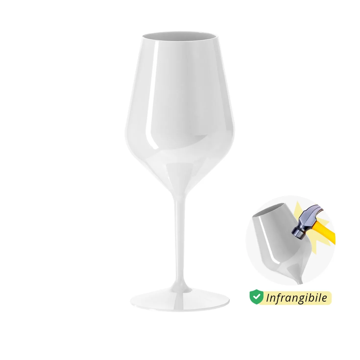 Calice vino in tritan 470 ml bianco
