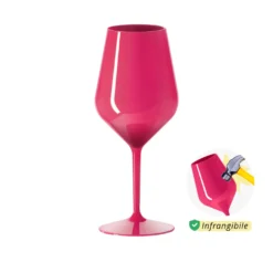 Calice vino in tritan 470 ml fucsia