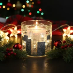 Candela città di Natale con LED
