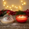 Candela sfera di Natale profumata
