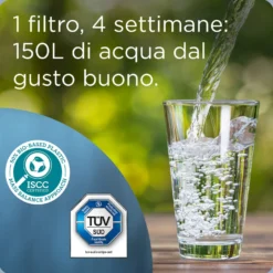Caraffa filtrante 2,4 L Marella Brita con 12 filtri Maxtra Pro All in 1