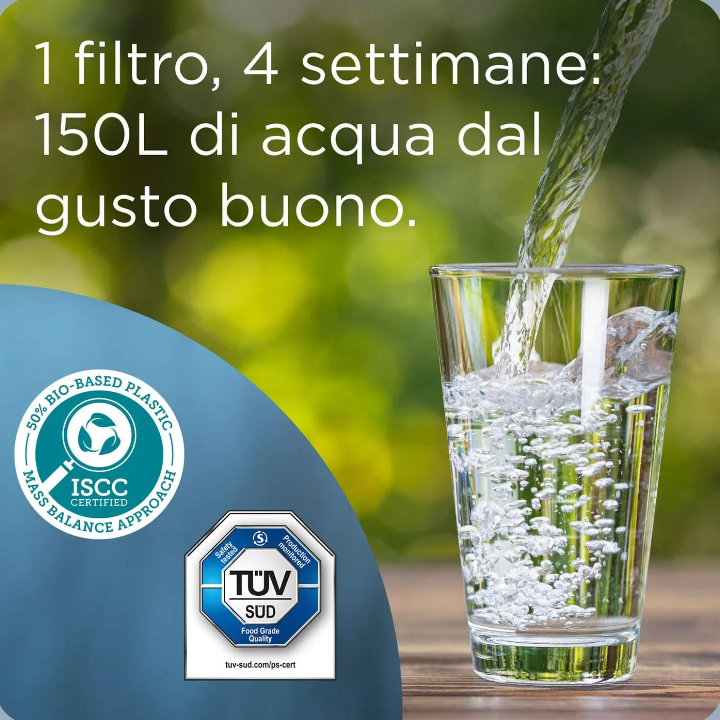 Caraffa filtrante 2,4 L Marella Brita con 12 filtri Maxtra Pro All in 1