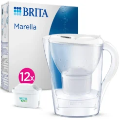Caraffa filtrante 2,4 L Marella Brita con 12 filtri Maxtra Pro All in 1