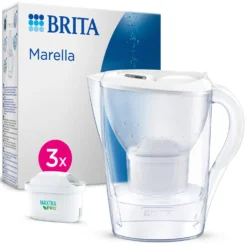 Caraffa filtrante 2,4 L Marella Brita con 3 filtri Maxtra Pro All in 1