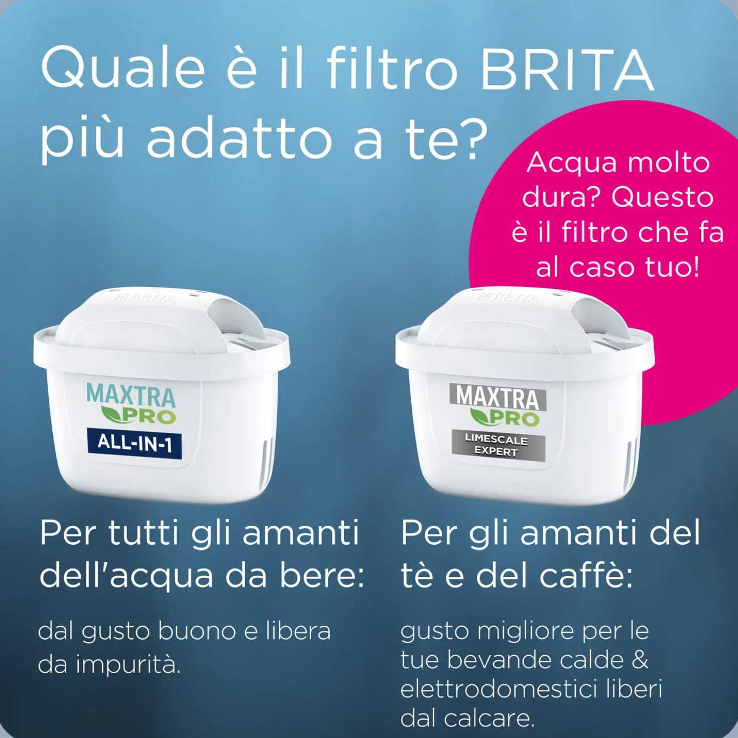 Caraffa filtrante 2,4 L Marella Brita con filtro Maxtra Pro All in 1