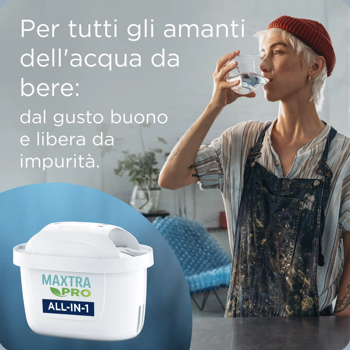Caraffa filtrante 2,4 L Marella Brita con filtro Maxtra Pro All in 1