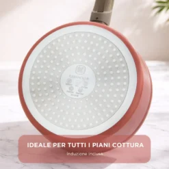 Casseruola 20 cm antiaderente ceramico Koral con coperchio